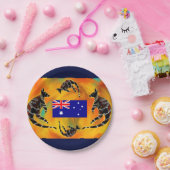 AUSTRALIANISCHE KUNST PAPPTELLER (Party)