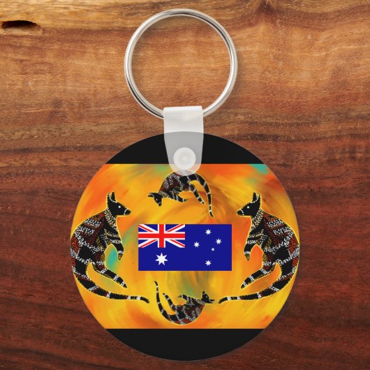 AUSTRALIANISCHE KUNST SCHLÜSSELANHÄNGER (Vorderseite)