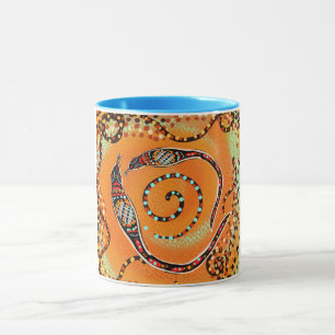 AUSTRALIANISCHE KUNST TASSE