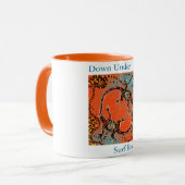 AUSTRALIANISCHE KUNST TASSE (Vorderseite Links)