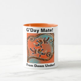 AUSTRALIANISCHE KUNST TASSE