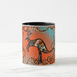 AUSTRALIANISCHE KUNST TASSE