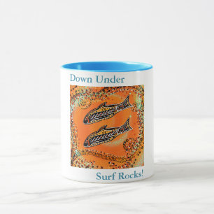 AUSTRALIANISCHE KUNST TASSE