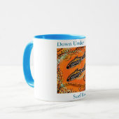 AUSTRALIANISCHE KUNST TASSE (Vorderseite Links)