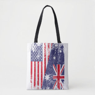 AUSTRALIANISCHE ROOTS Halbe amerikanische Flagge A Tasche