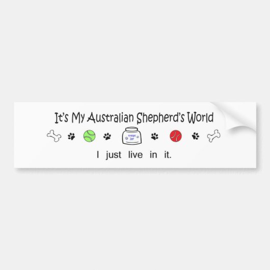 AustralianShepherd Autoaufkleber (Vorne)