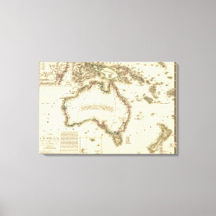 AustraliaPanoramic MapAustralia 2 Leinwanddruck