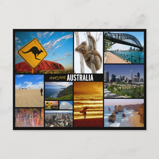 Australie Postkarte (Vorderseite)