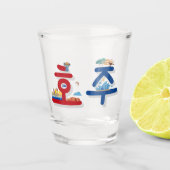 Australien 호 주 auf koreanischem Soju-Schießglas Schnapsglas (Vorderseite)