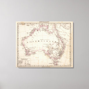 Australien 10 leinwanddruck