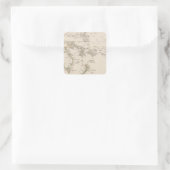 Australien 10 quadratischer aufkleber (Tasche)