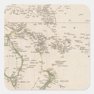 Australien 10 quadratischer aufkleber