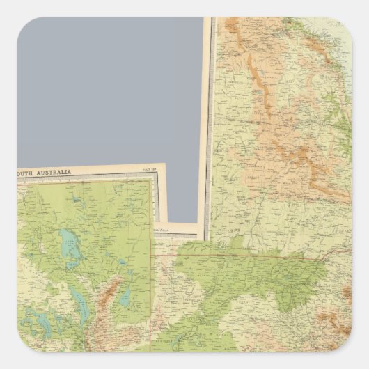 Australien 12.500.000 quadratischer aufkleber (Vorderseite)