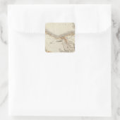 Australien 12 quadratischer aufkleber (Tasche)