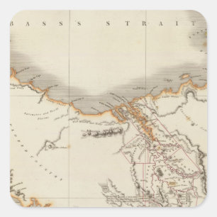 Australien 12 quadratischer aufkleber