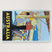AUSTRALIEN 1920er BONDI BEACH REISE POSTER Jigsaw  Puzzle (Horizontal)