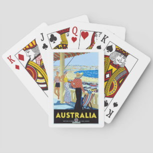 AUSTRALIEN 1920er BONDI BEACH Spielkarten