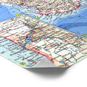 " Australien: 1963/heute - Detaillierte Karte ... Poster (Ecke)