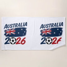 Australien 2026 Fußballfan-Design Flaggenfarben