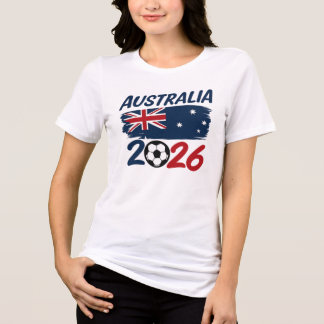 Australien 2026 Fußballfan-Design Flaggenfarben Tri-Blend Shirt