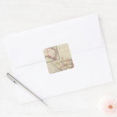 Australien 2 quadratischer aufkleber (Umschlag)