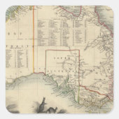 Australien 5 quadratischer aufkleber (Vorderseite)