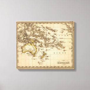 Australien 6 leinwanddruck