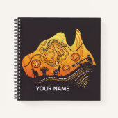 Australien Aboriginal Art Square Notizblock (Vorderseite)