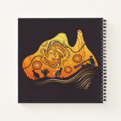 Australien Aboriginal Art Square Notizblock (Rückseite)