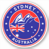 Australien, Abzeichen Sydney Aufkleber (Vorderseite)