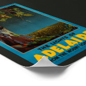 Australien Adelaide Restauriertes Vintage-Reisepos Poster (Ecke)