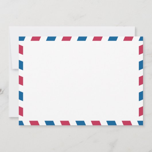 Australien Air Mail Wedding Save the Date (Rückseite)