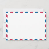 Australien Air Mail Wedding Vielen Dank Dankeskarte (Rückseite)