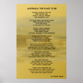 Australien als Poster (Vorne)