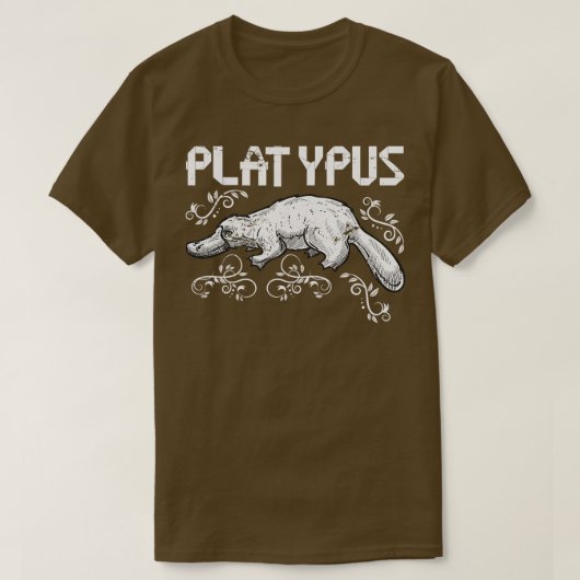 Australien Animal Aussie Zoo Keeper Platypus T-Shirt (Design vorne)