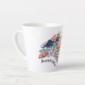 Australien Animal Map Latte Tasse (Linke Ecke)