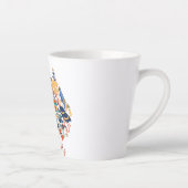 Australien Animal Map Latte Tasse (Rechts)