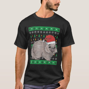 Australien Animal Wombat hässlich Weihnachten Esse T-Shirt
