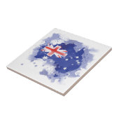 Australien-Aquarell-Karte Fliese (Seite)
