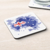 Australien-Aquarell-Karte Untersetzer (Linke Seite)