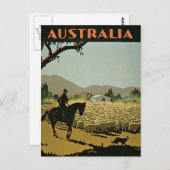 Australien auf der Sun Vintage Reise Postkarte (Vorne/Hinten)