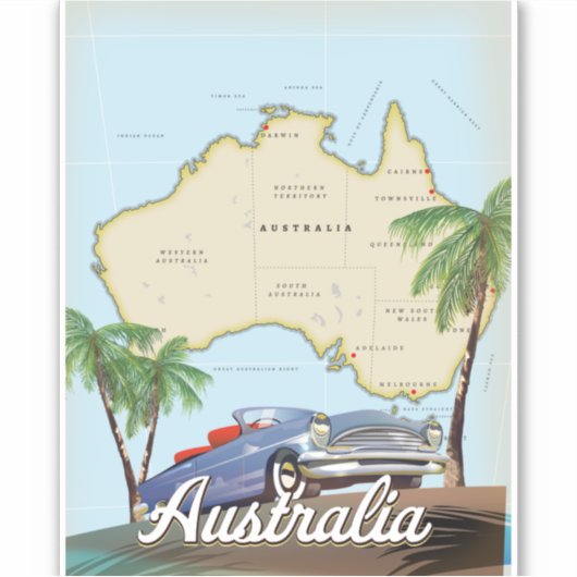 Australien Aufkleber (Vorderseite)