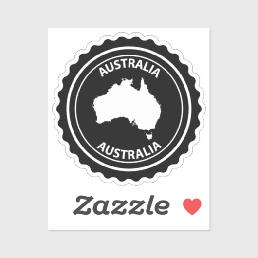Australien Aufkleber (Blatt)