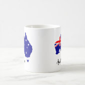 Australien Australien Flag Map Aussie Kaffeetasse (Mittel)