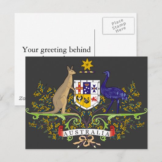 Australien, Australien Postkarte (Vorne/Hinten)
