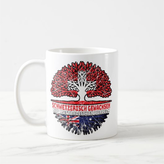 Australien Australisch Schweizer Schweiz Baum Kaffeetasse (Links)
