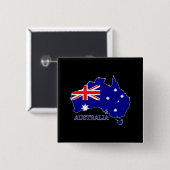 Australien - Australische Flagge Button (Vorne & Hinten)