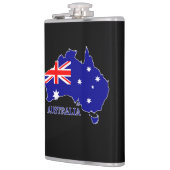 Australien - Australische Flagge Flachmann (Links)