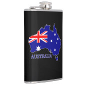 Australien - Australische Flagge Flachmann (Rechts)