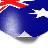 Australien - australische Flagge Fotodruck (Ecke)